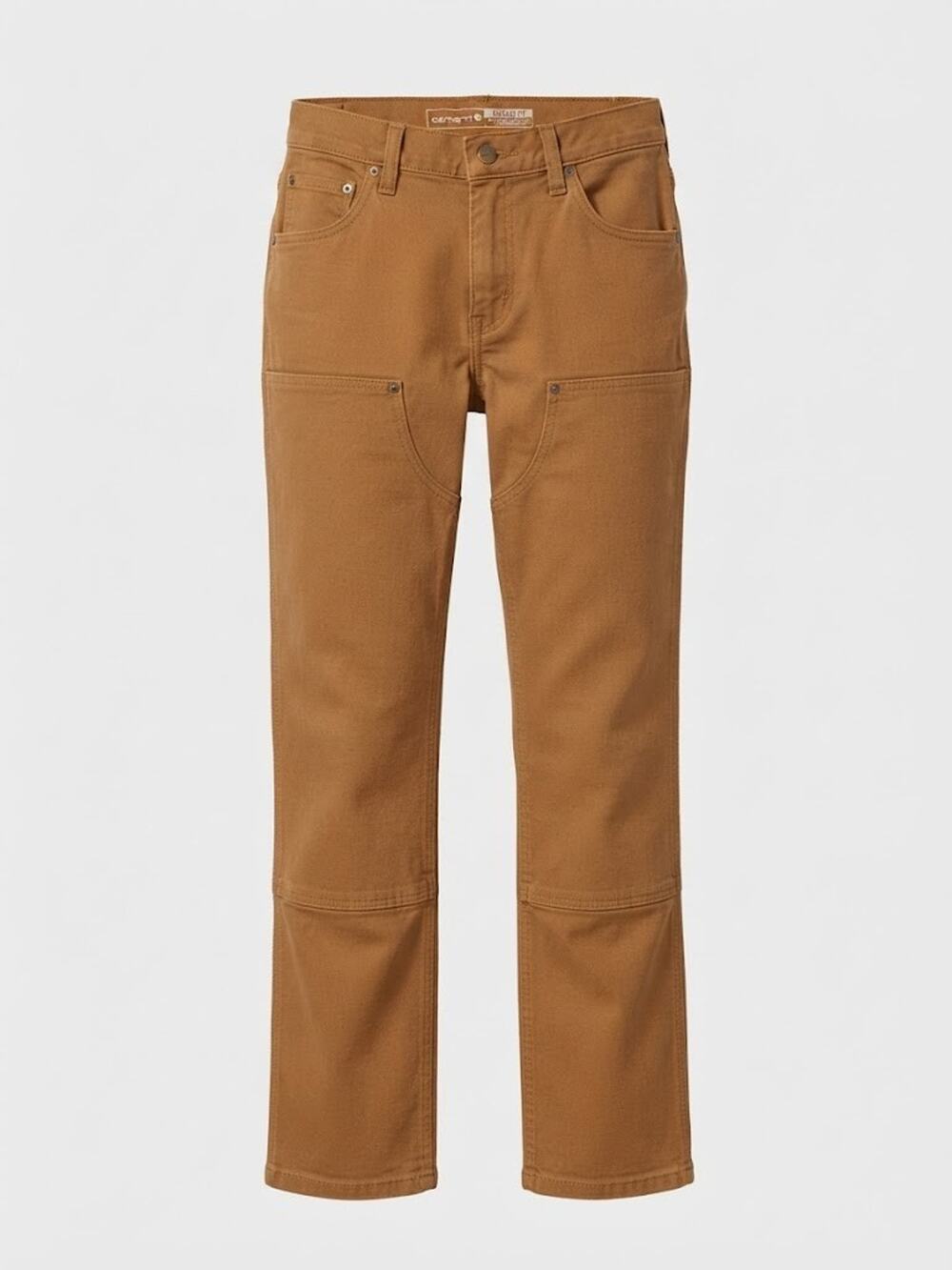NWT Carhartt Women's Relaxed Fit Double-Front Work Pants Brown Size 8 Tall